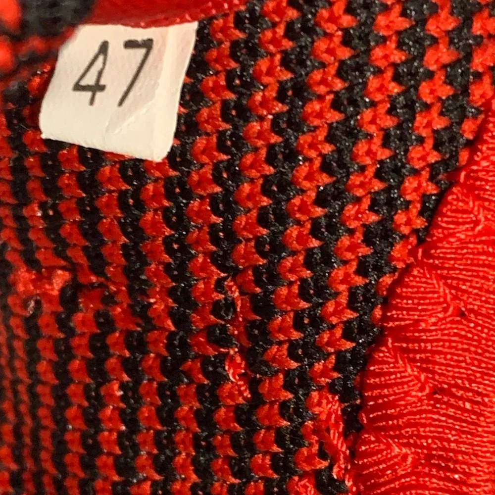 LT Damp Shoes Mens Bright Red Knit Mesh Pop Of Color Sneakers Size‎ 14